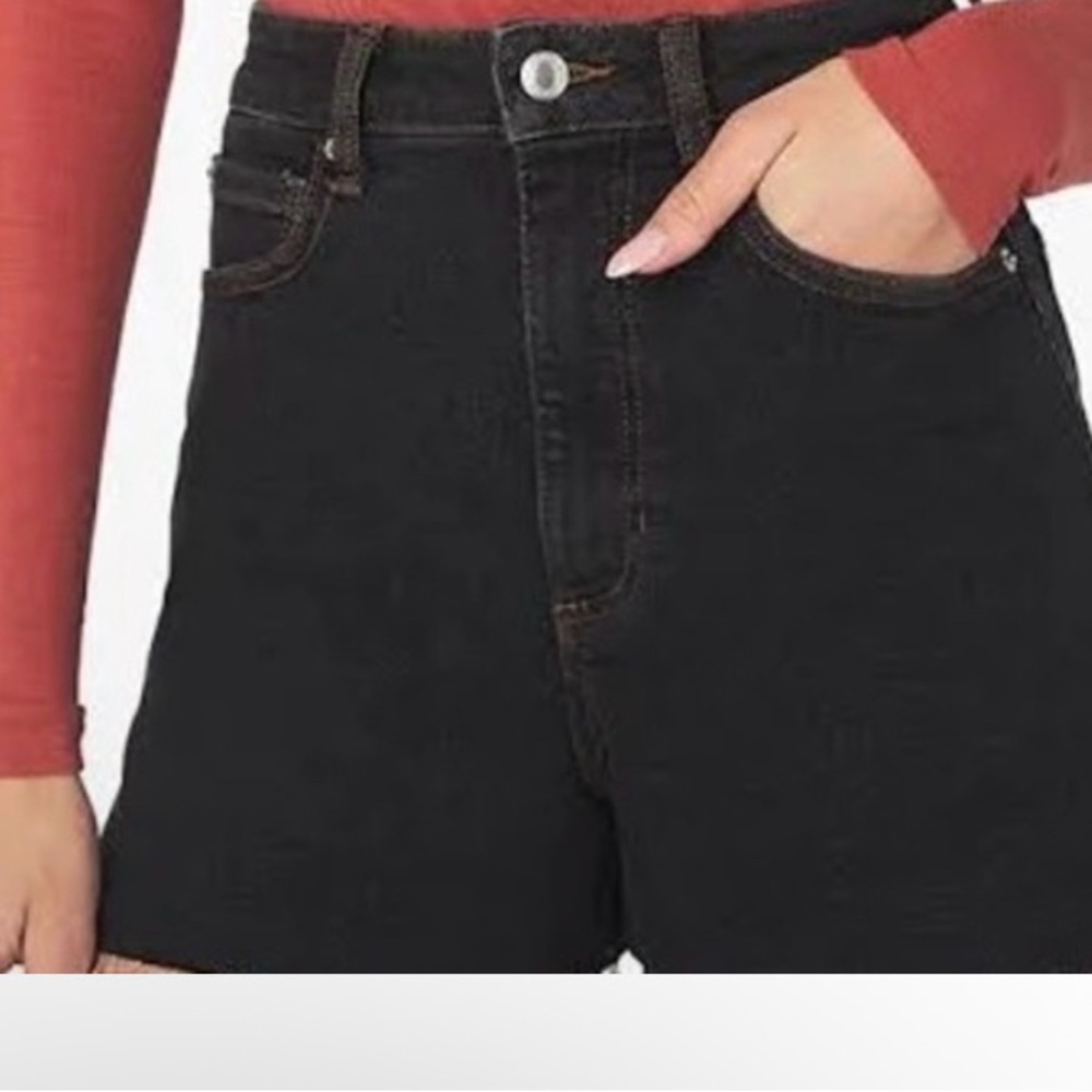 WeWoreWhat Charcoal Denim Shorts